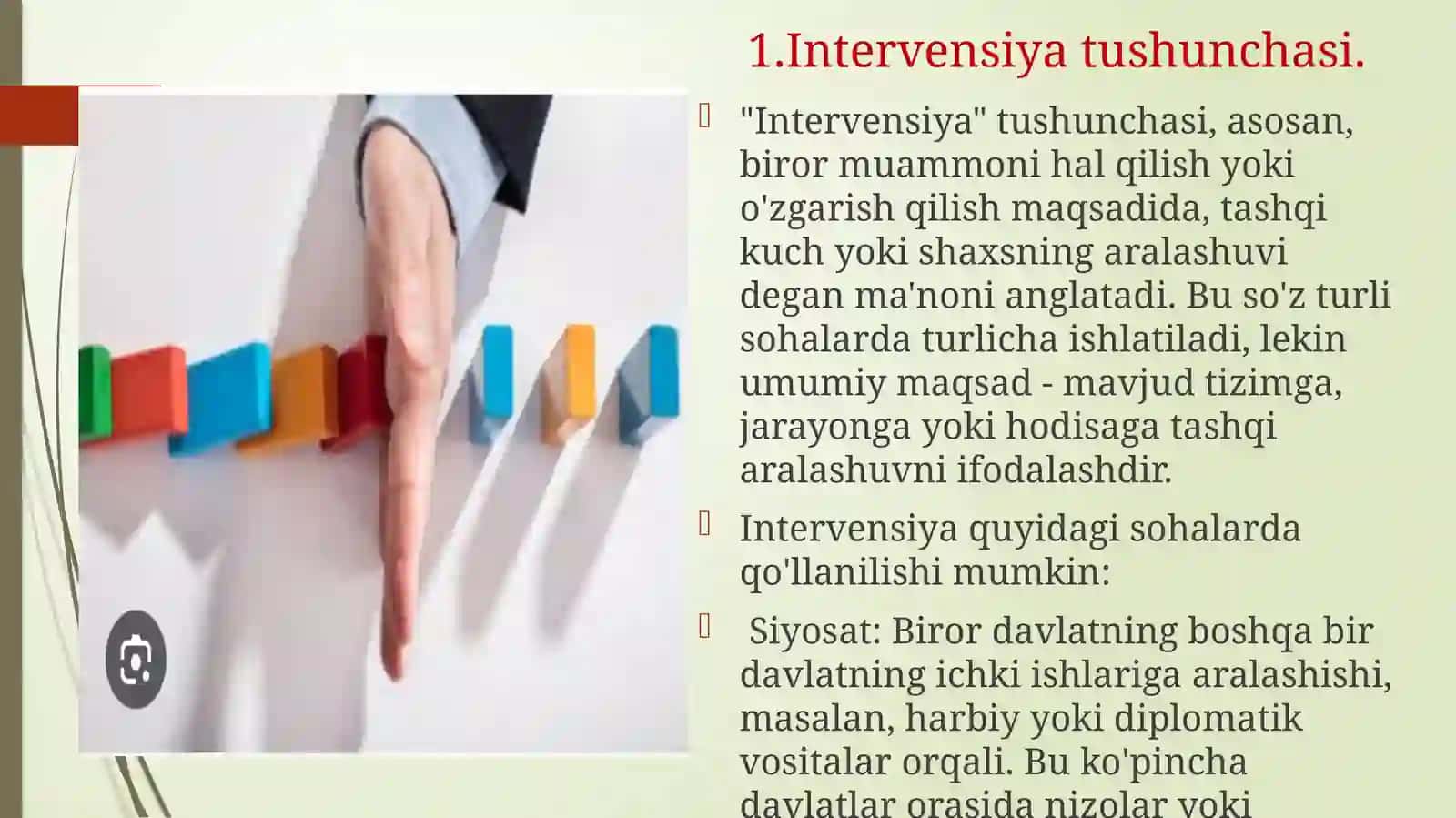 Intervensiya rejasini ishlab chiqish va amalga oshirish 4
