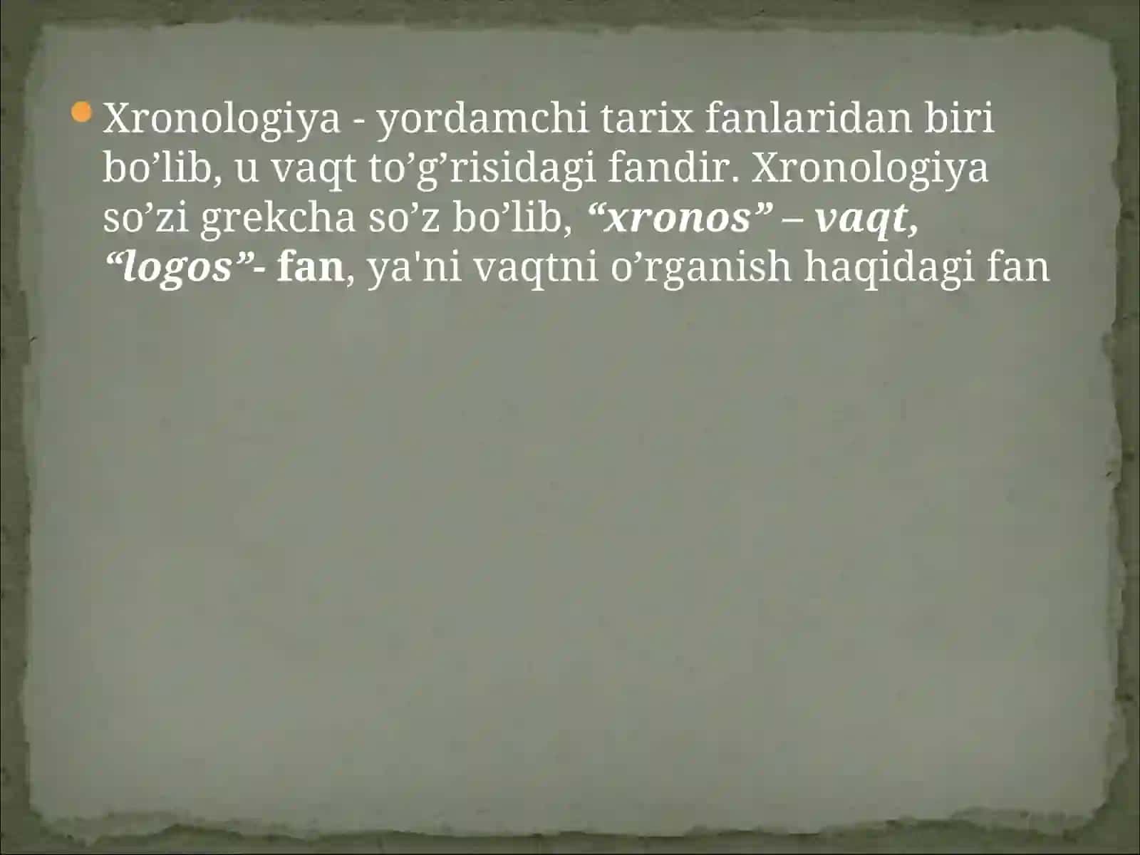 Xronologiya 4