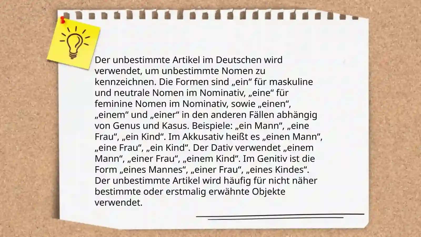 Die Artikel im Deutschen 4