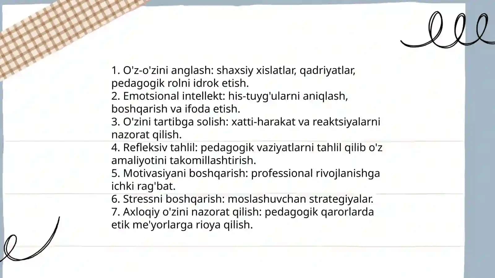 Tarbiyachining autopsixologik kompitensiyalari 4
