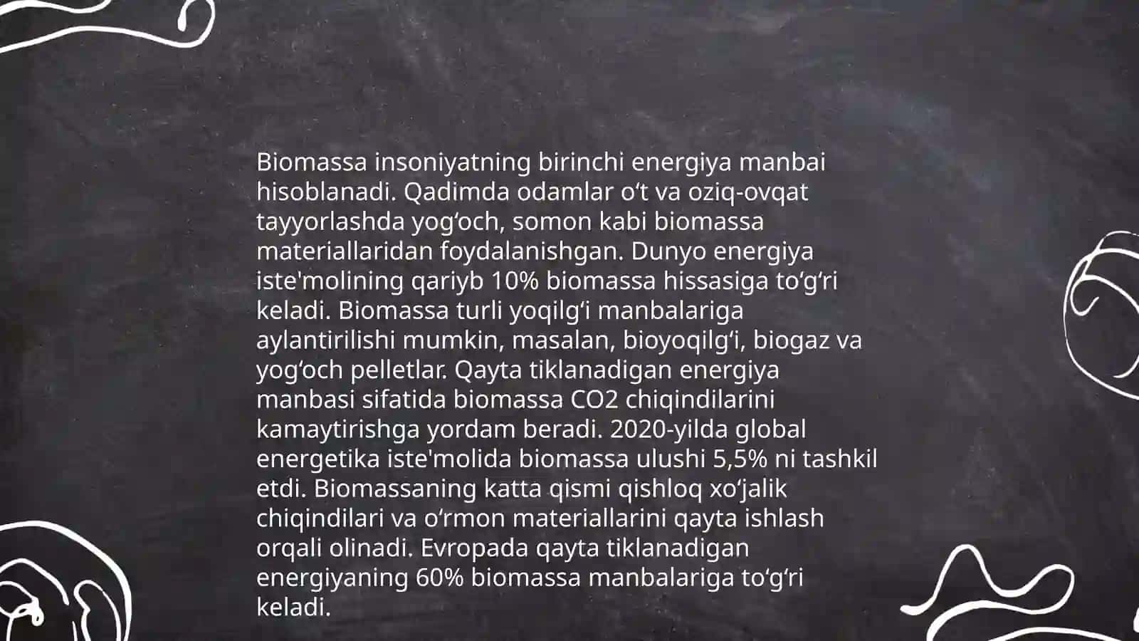 BIOMASSA ENERGIYASI TARIXI 4