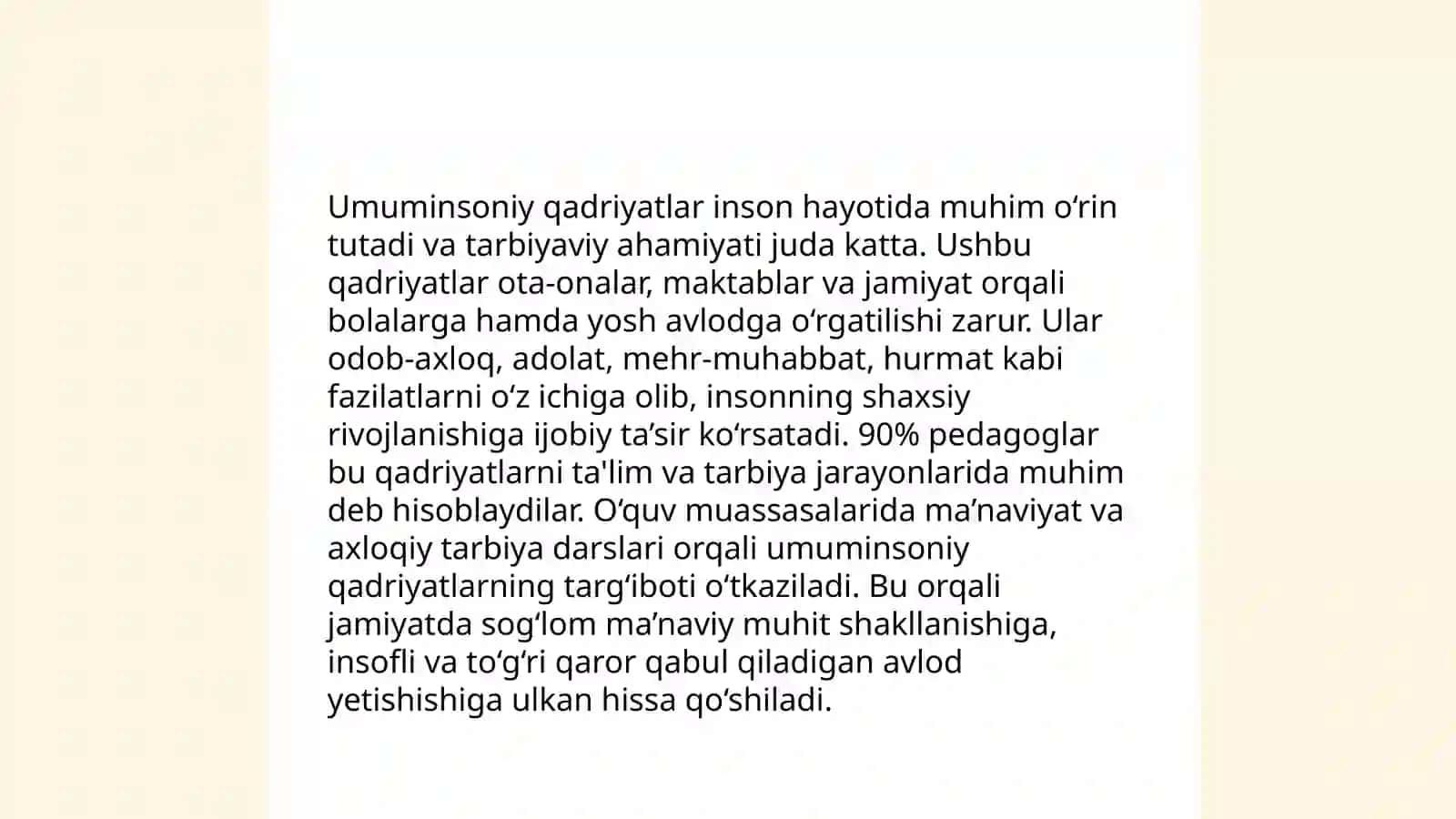 Pedagogik muloqotda umuminsoniy qadriyatlarning ustuvorligi 4