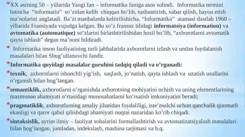 Axborot-kommunikatsiontexnologiyalarvatizimlarningasosiytushunchalarivatasnifi 4