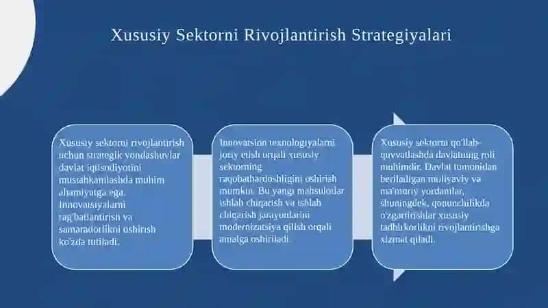 Xususiy Sektorning Rivojlanish Asoslari 4