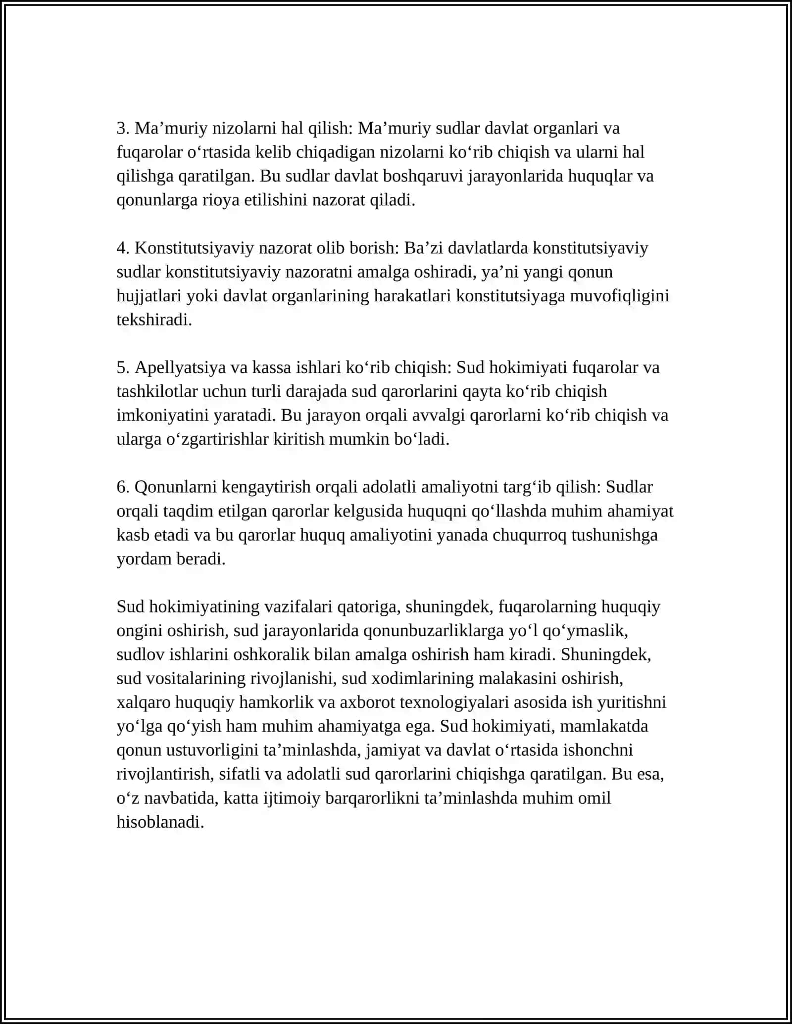 SUD VA HUQUQNI HIMOYA QILISH ORGANLARI FANIDAN MUSTAQIL ISHI 4