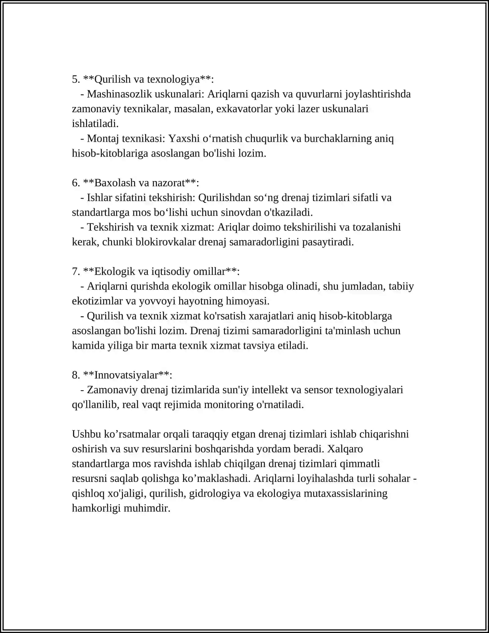 SHAHAR QURILISHIDA LATOK(ARIQ) LARNING OʻRNI 4