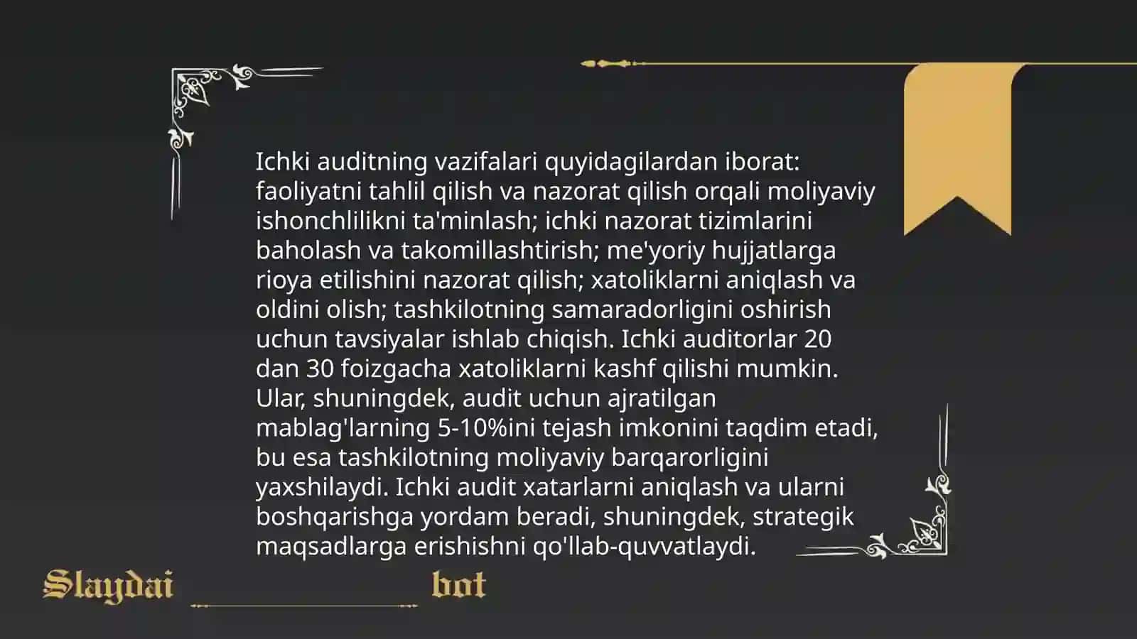 Tashqi va Ichki Audit farqi 4