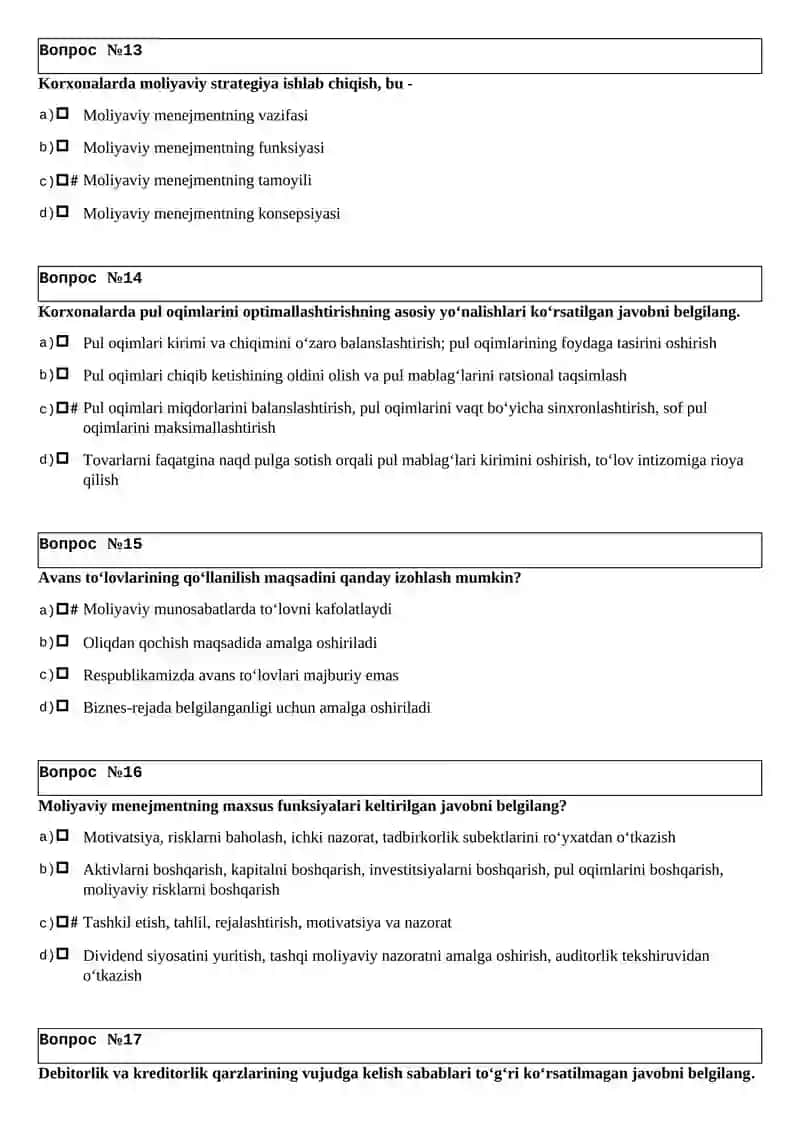 FINANCIAL MANAGEMENT 4