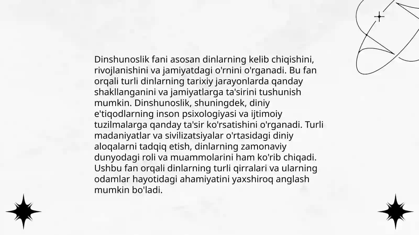 Dinshunoslik fanining predmeti va funkisiyalari 4