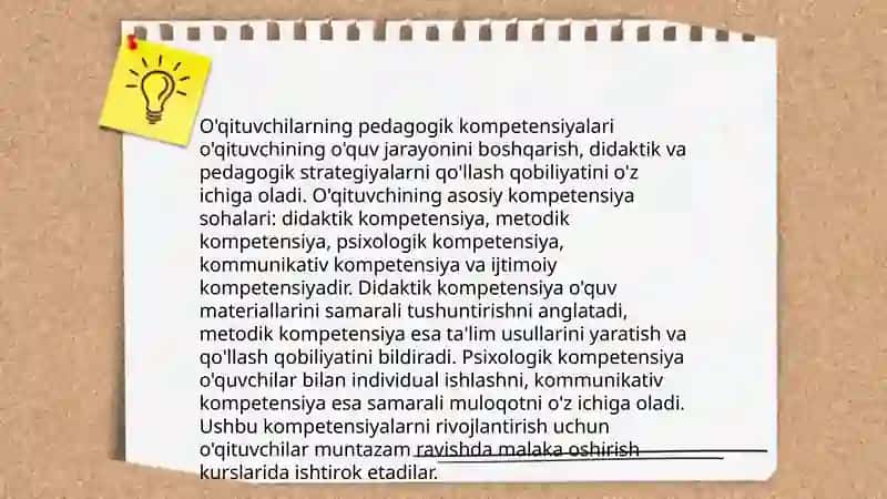 Kasb talimi o'qituvchilarni qayta tayyorlash va malakasini oshirish 4
