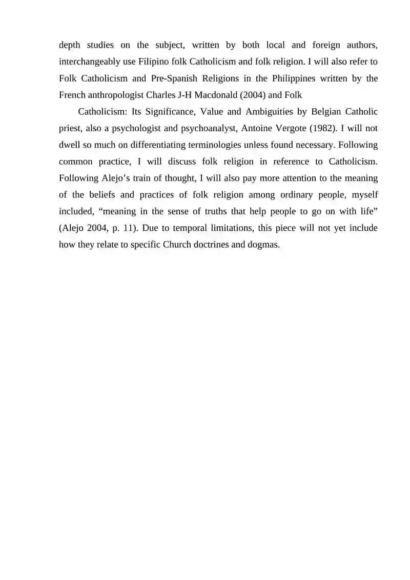 FOLK CATHOLICISM 4