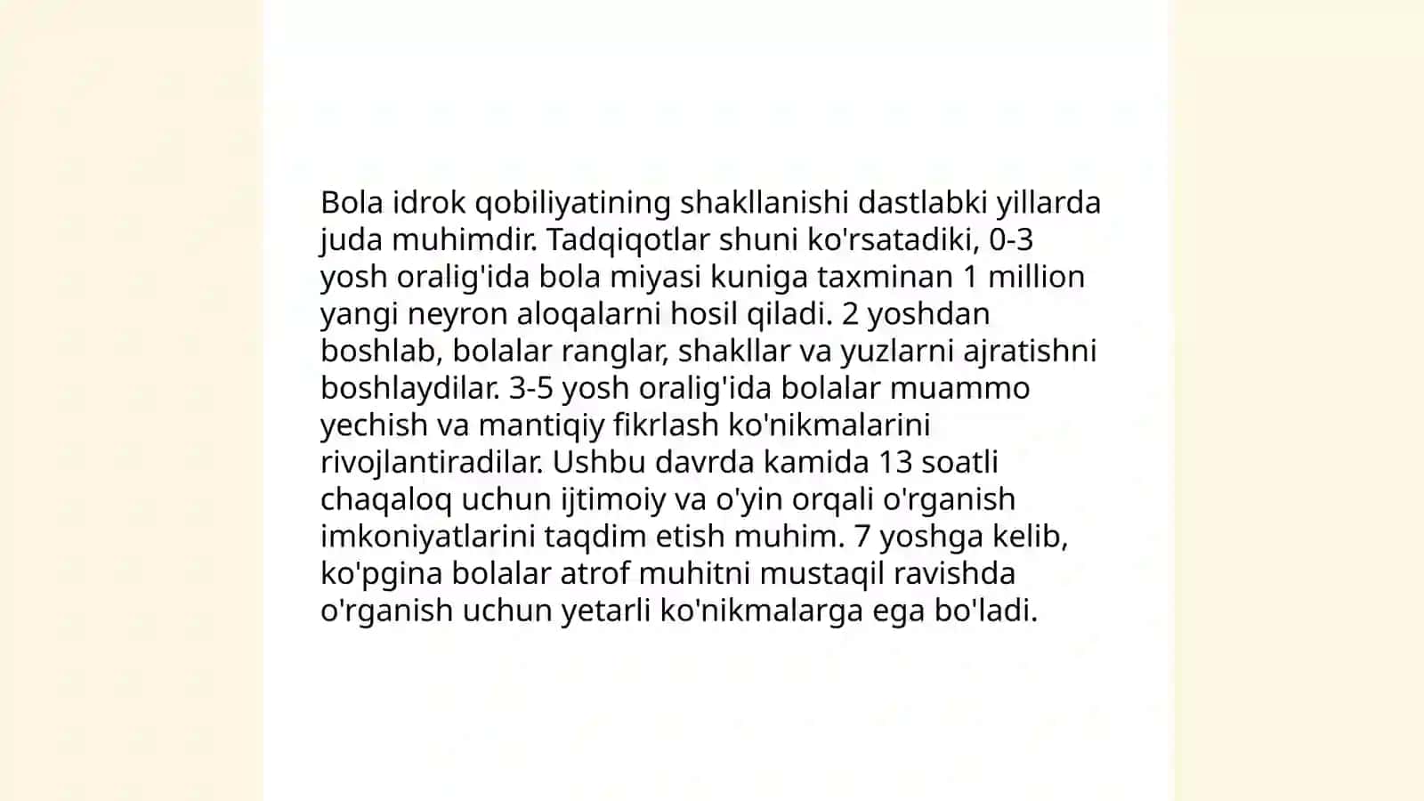 Ilk bolalik davrida psixik rivojlanish xususiyatlari 4