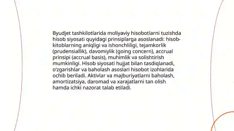 Byudjet tashkilotlarida moliyaviy hisobotlarni tuzish va taqdim qilish 4
