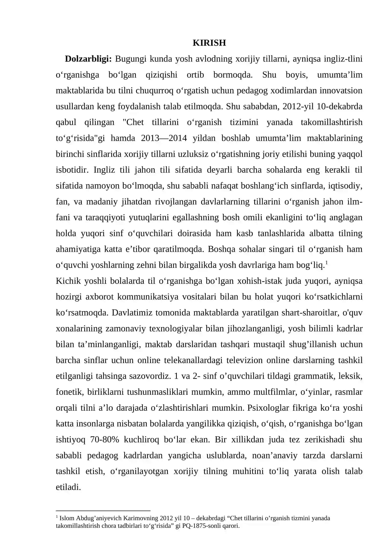 INGLIZ TILI DARSLARIDA SAVOD O‘RGATISH ISHLANMA LOYIHASI 4