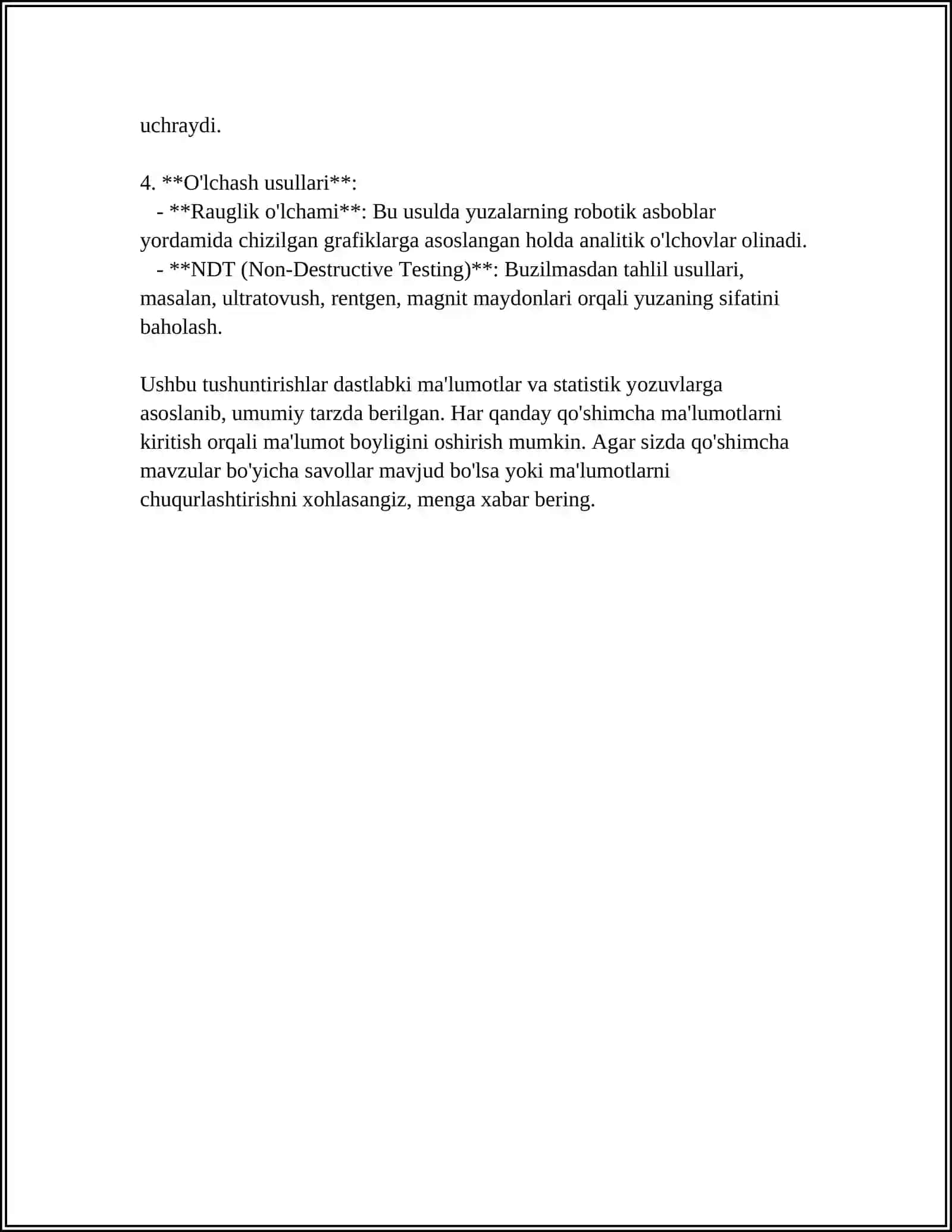 SIRT GʻADIR BUDURLIK KO'RSATKICHLARI 4