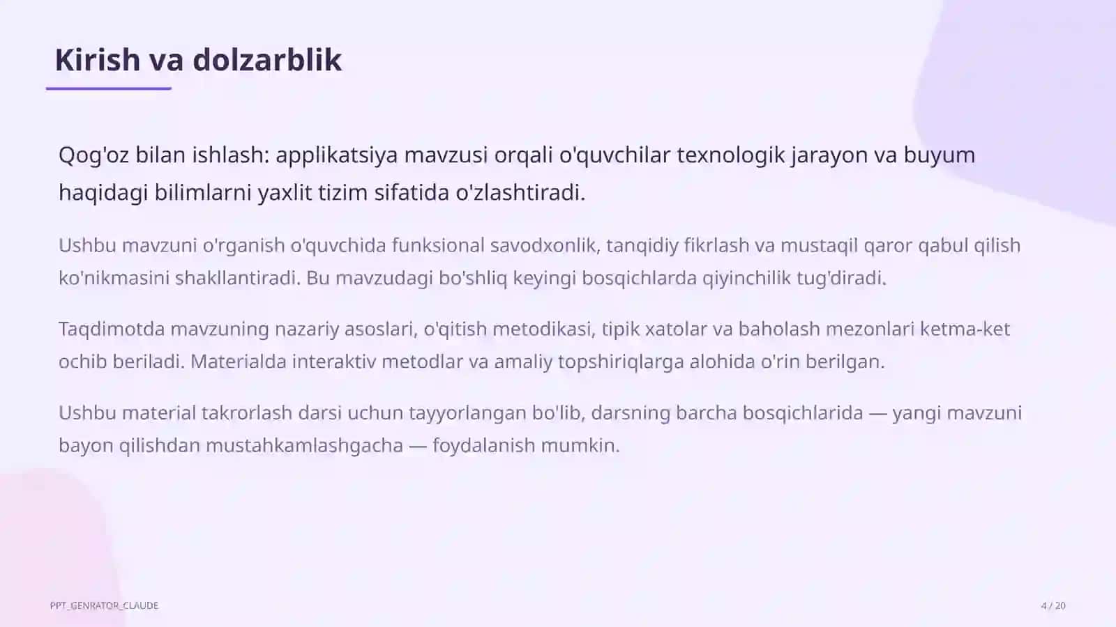 Qog'oz bilan ishlash: applikatsiya (1-sinf) 4