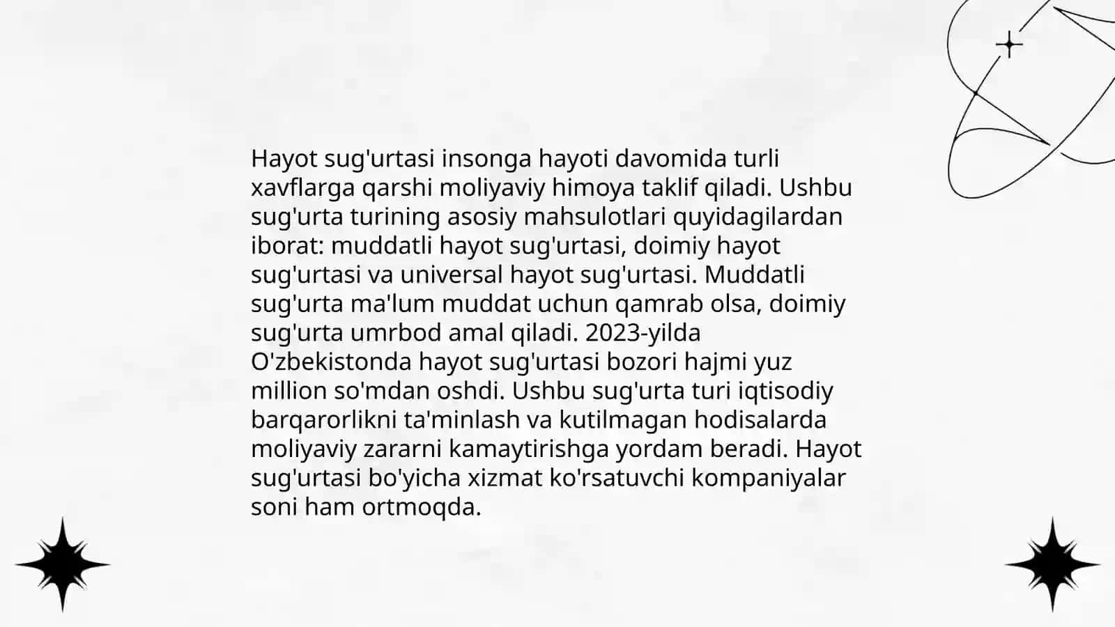 Sug'urta tarmoqlari va ularning sug'urta mahsulotlari ishlab chiqishdagi o'rni 4