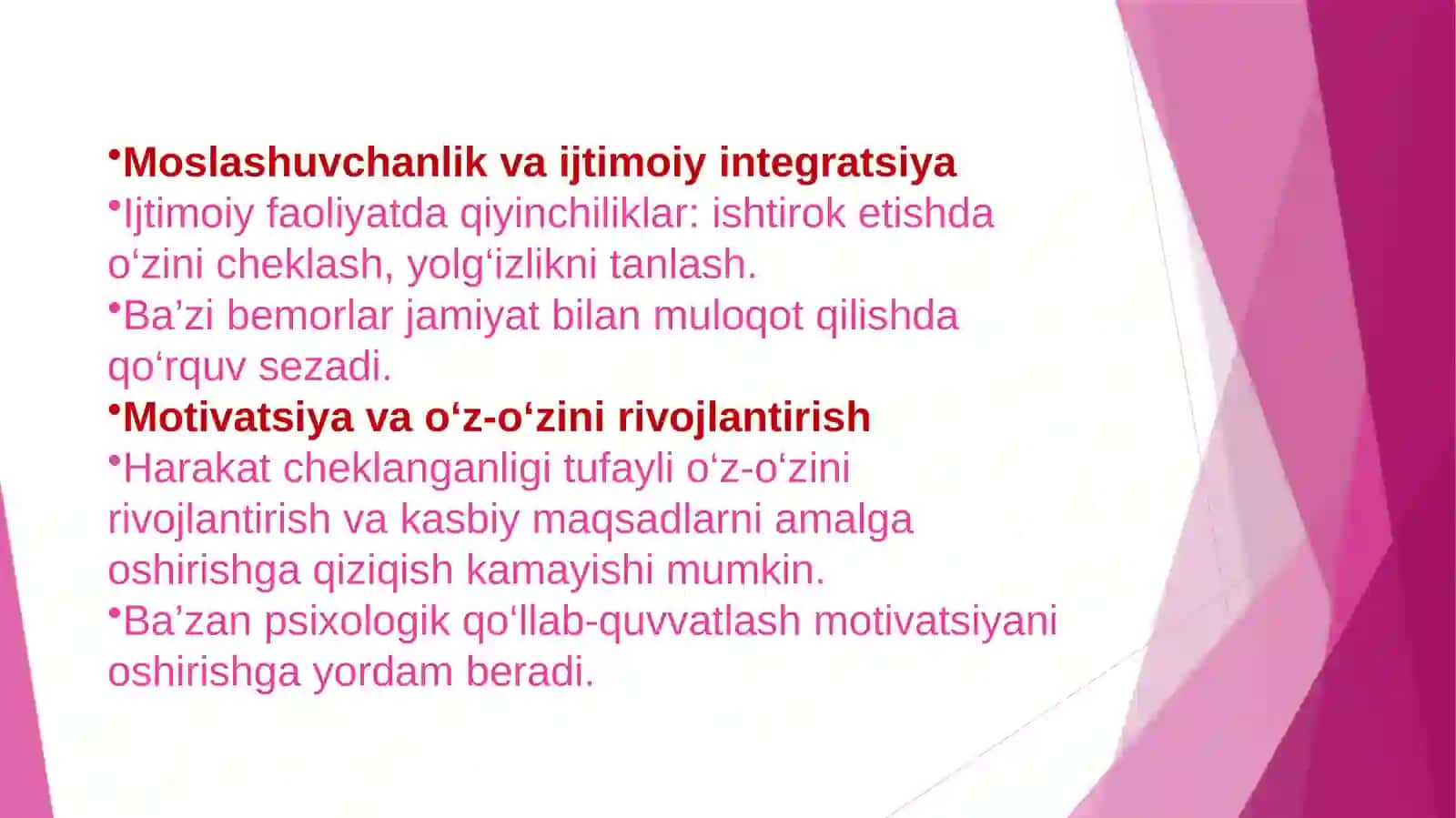 Imkoniyati cheklangan bemorlarning psixologik xususiyatlari 4