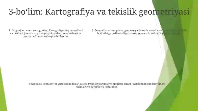 Geografiyani Geometriya Usullari Bilan O'Rganish 4