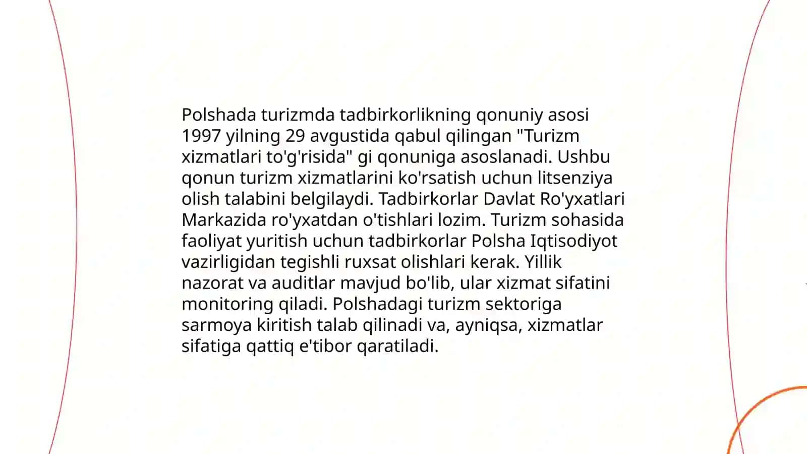 Turizmda biznes va tadbirkorlikning o'ziga xos xususiyatlari (Polsha davlati misolida) 4