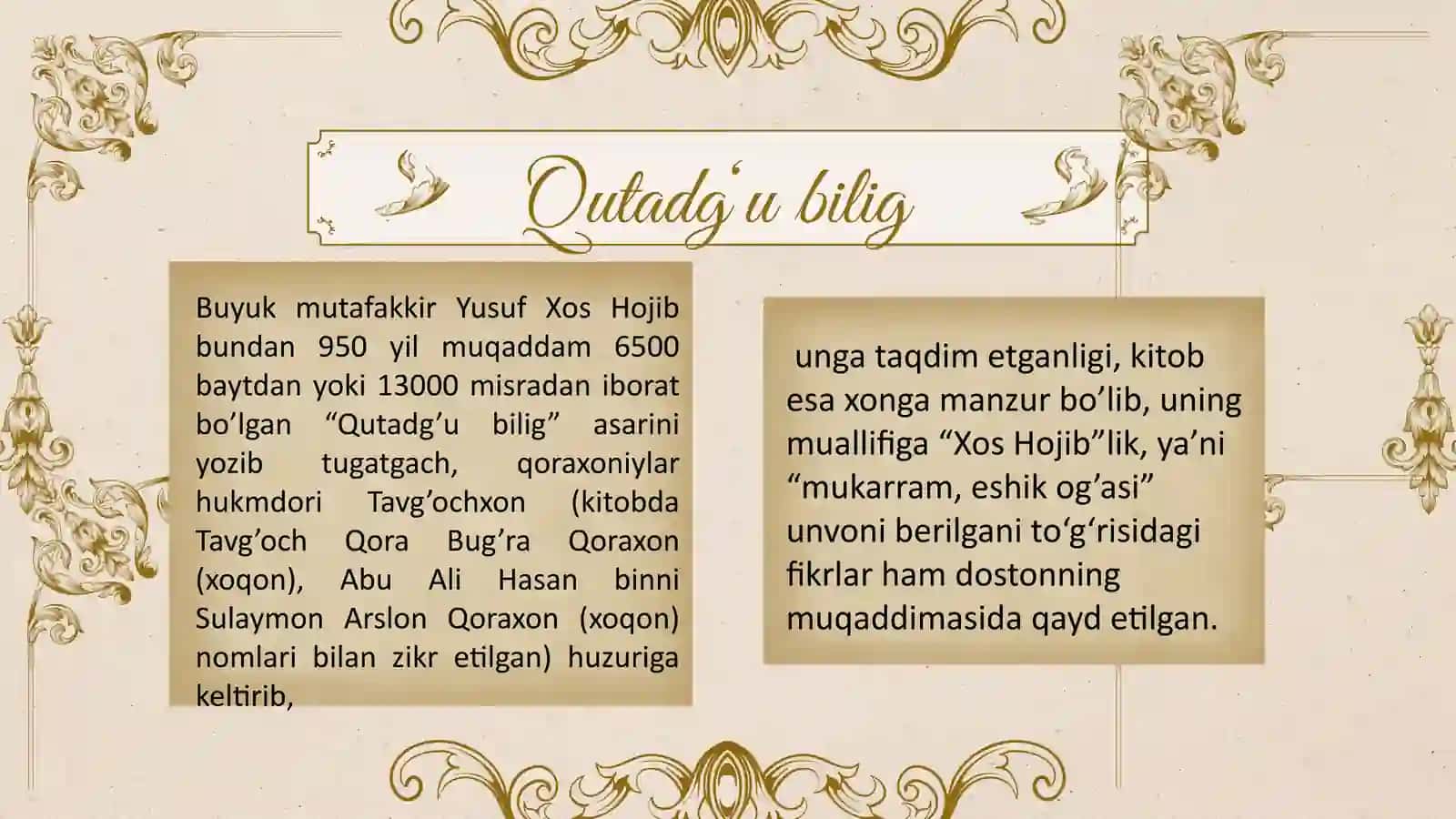 Qutadg‘u bilig 4