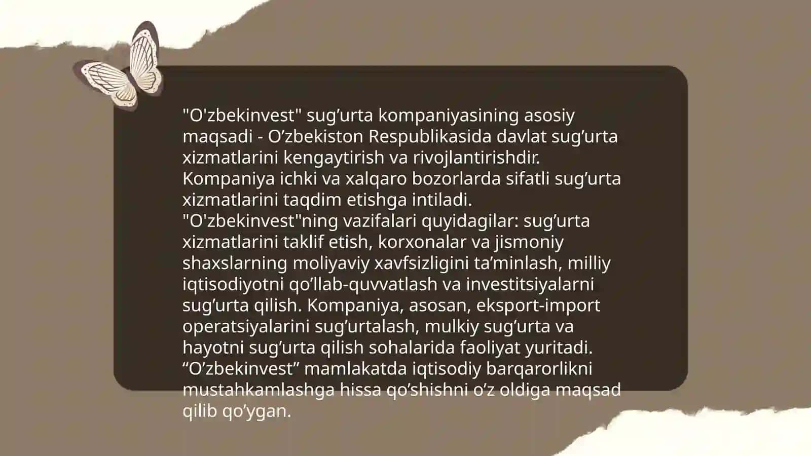 O'zbekinvest eksport-import sug'urta kompaniyasi 4