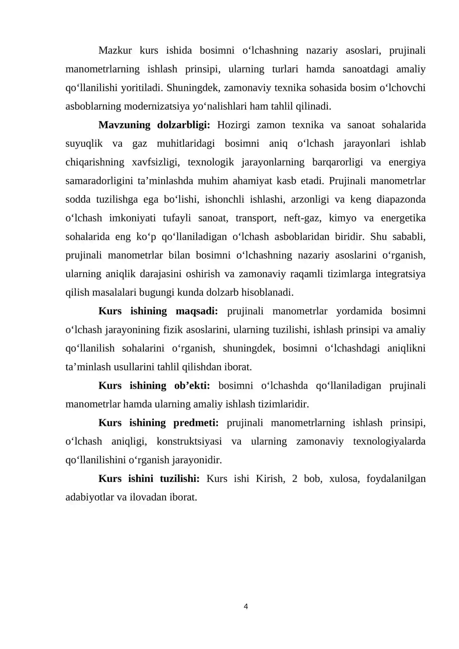 PRUJINALI MANOMETRLAR BILAN BOSIMNI O'LCHASH 4