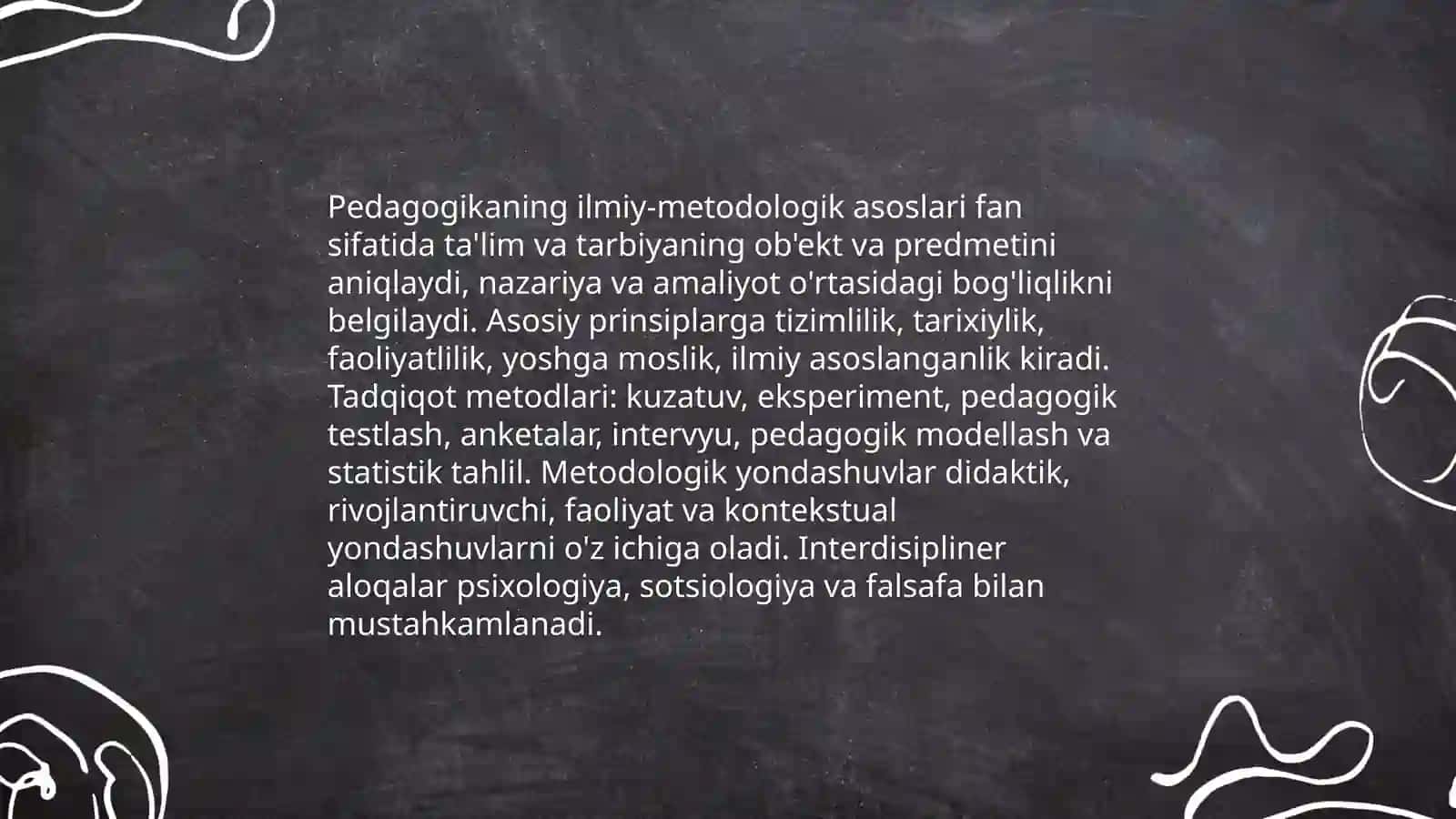 Pedagogika fani: mohiyati, vazifalari va predmeti 4