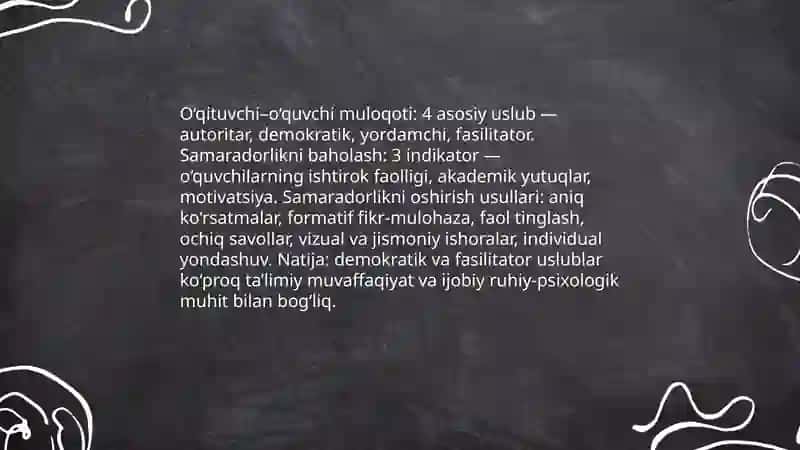 Pedagogik faoliyatda muloqot 4