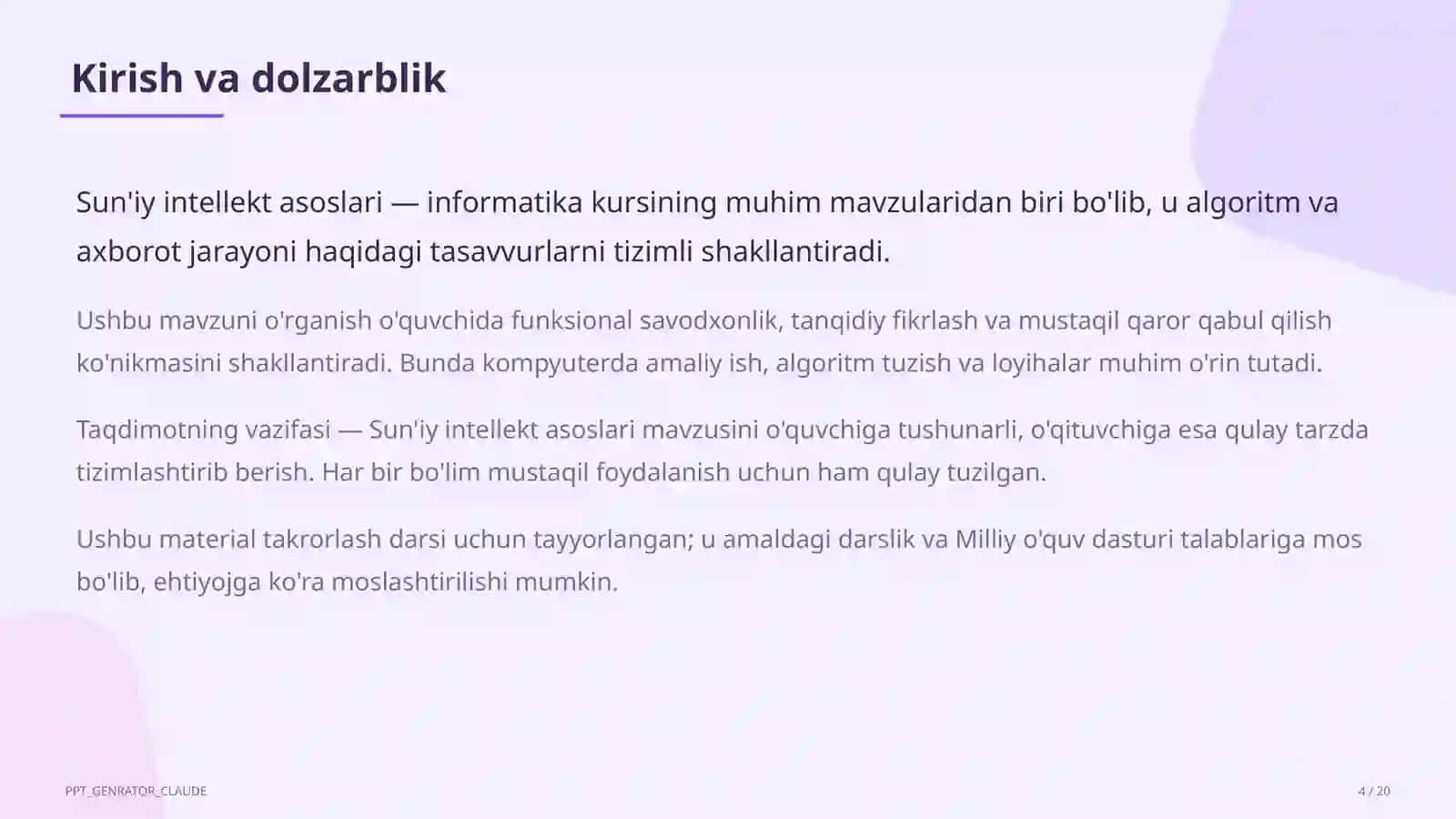 Sun'iy intellekt asoslari (10-sinf) 4