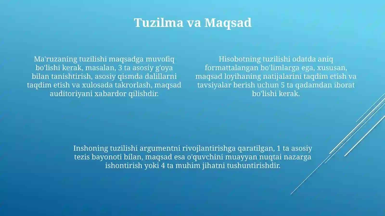 Maruza daklat va referat yozish uchun qoyiladigan talablar 4