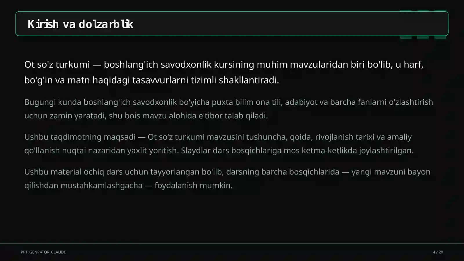 Ot so'z turkumi (3-sinf) 4