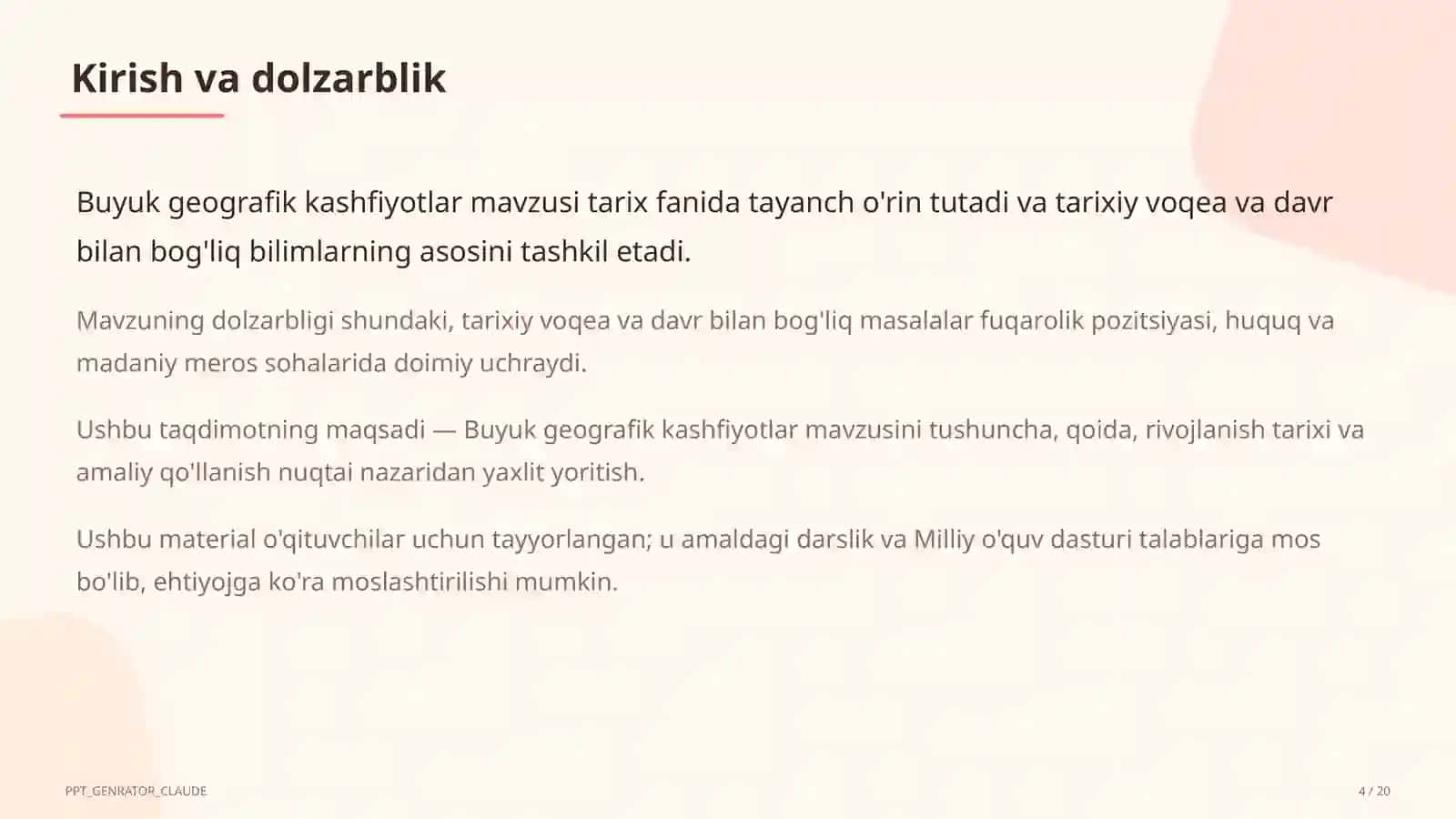 Buyuk geografik kashfiyotlar (8-sinf) 4