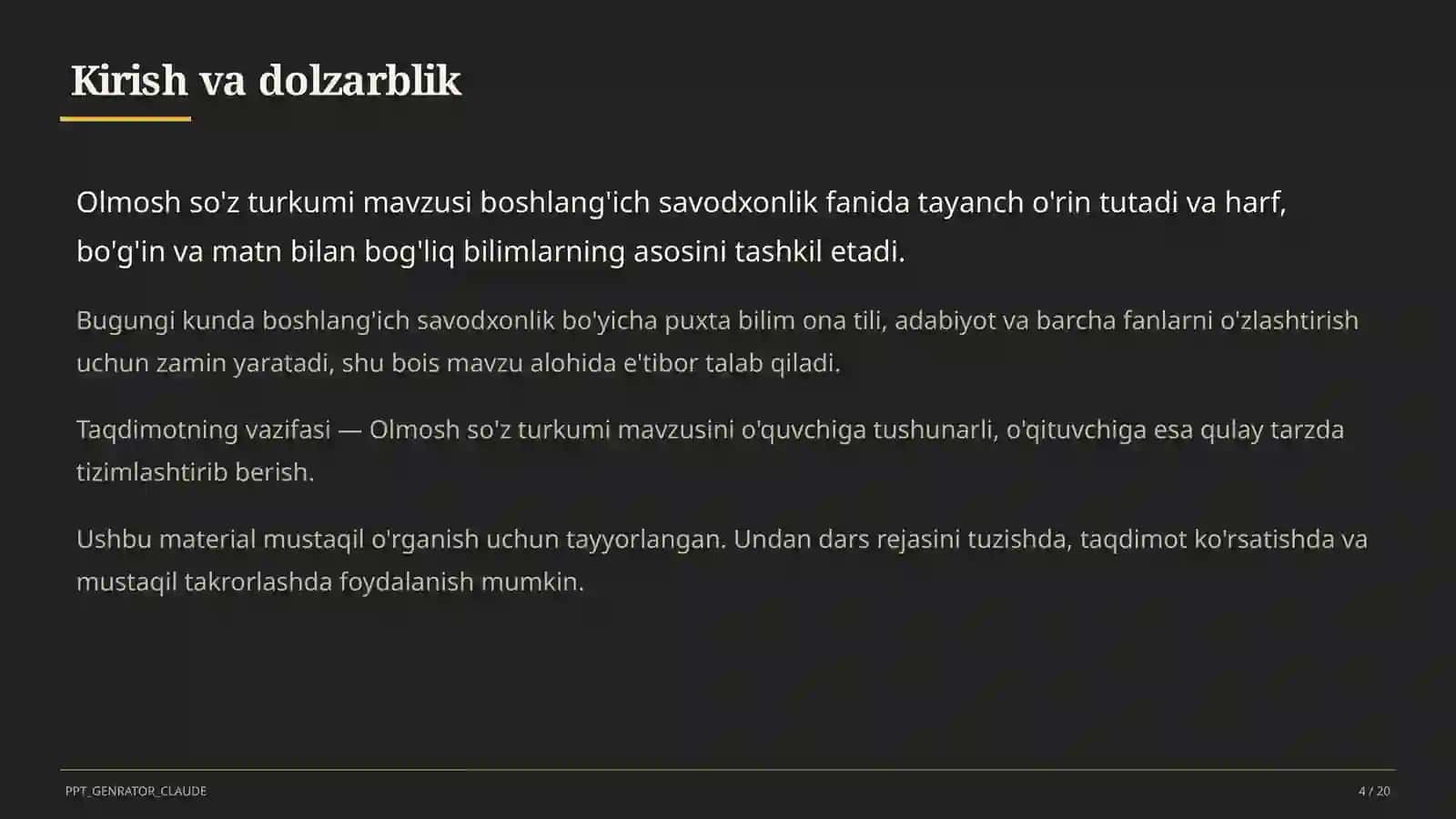 Olmosh so'z turkumi (4-sinf) 4
