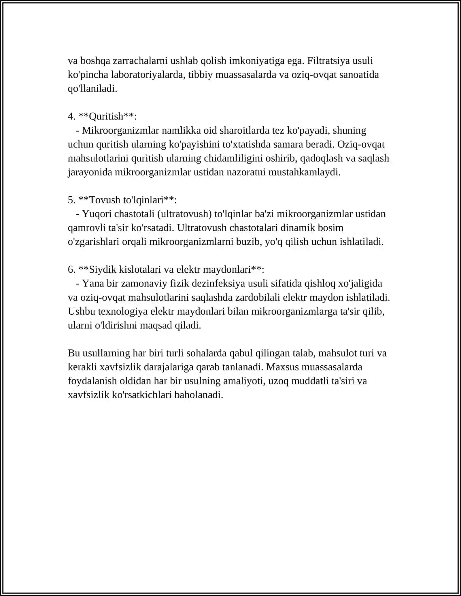 DEZINFEKSIYA TASNIFI. DEZINFEKSIYA TURLARI 4