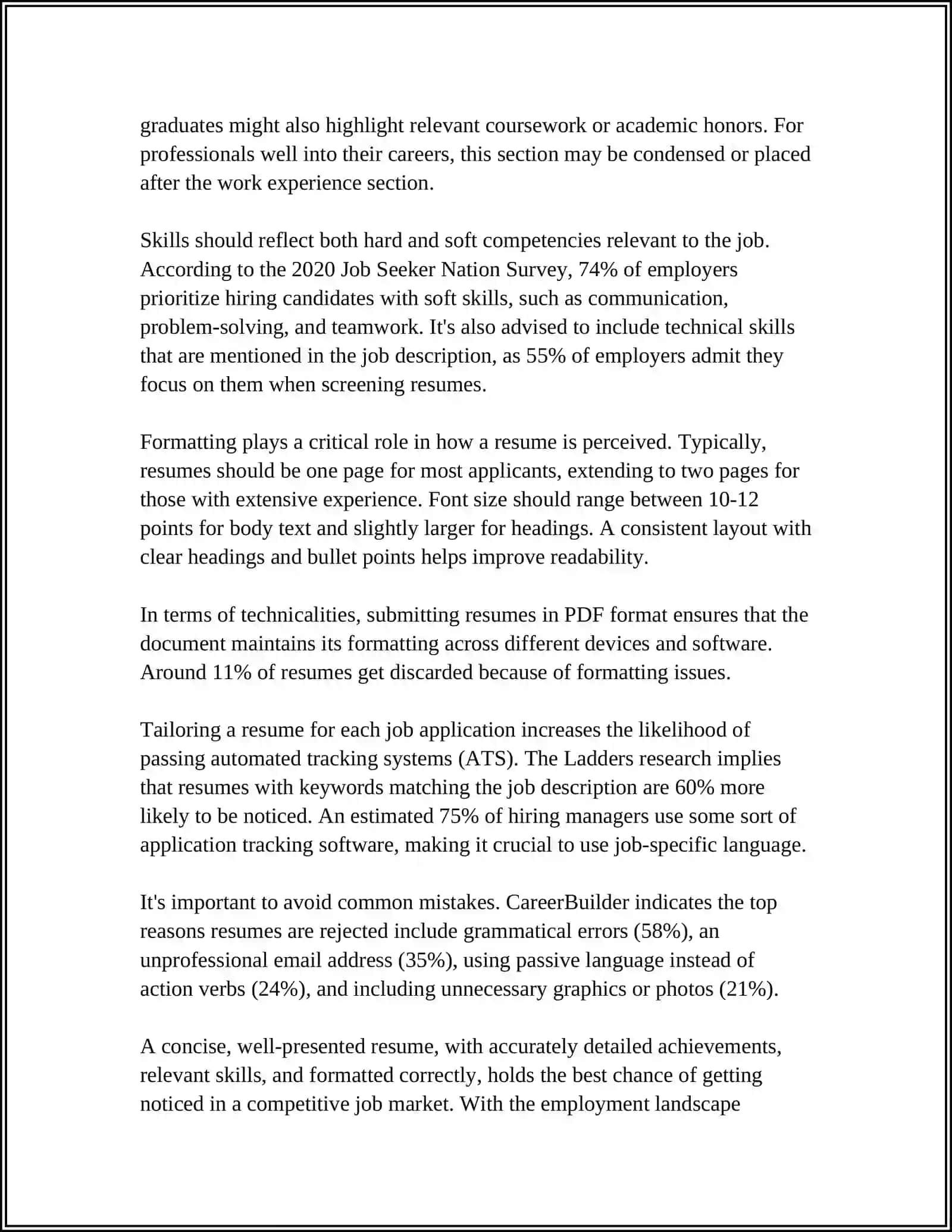 Resume Writing Strategies 4