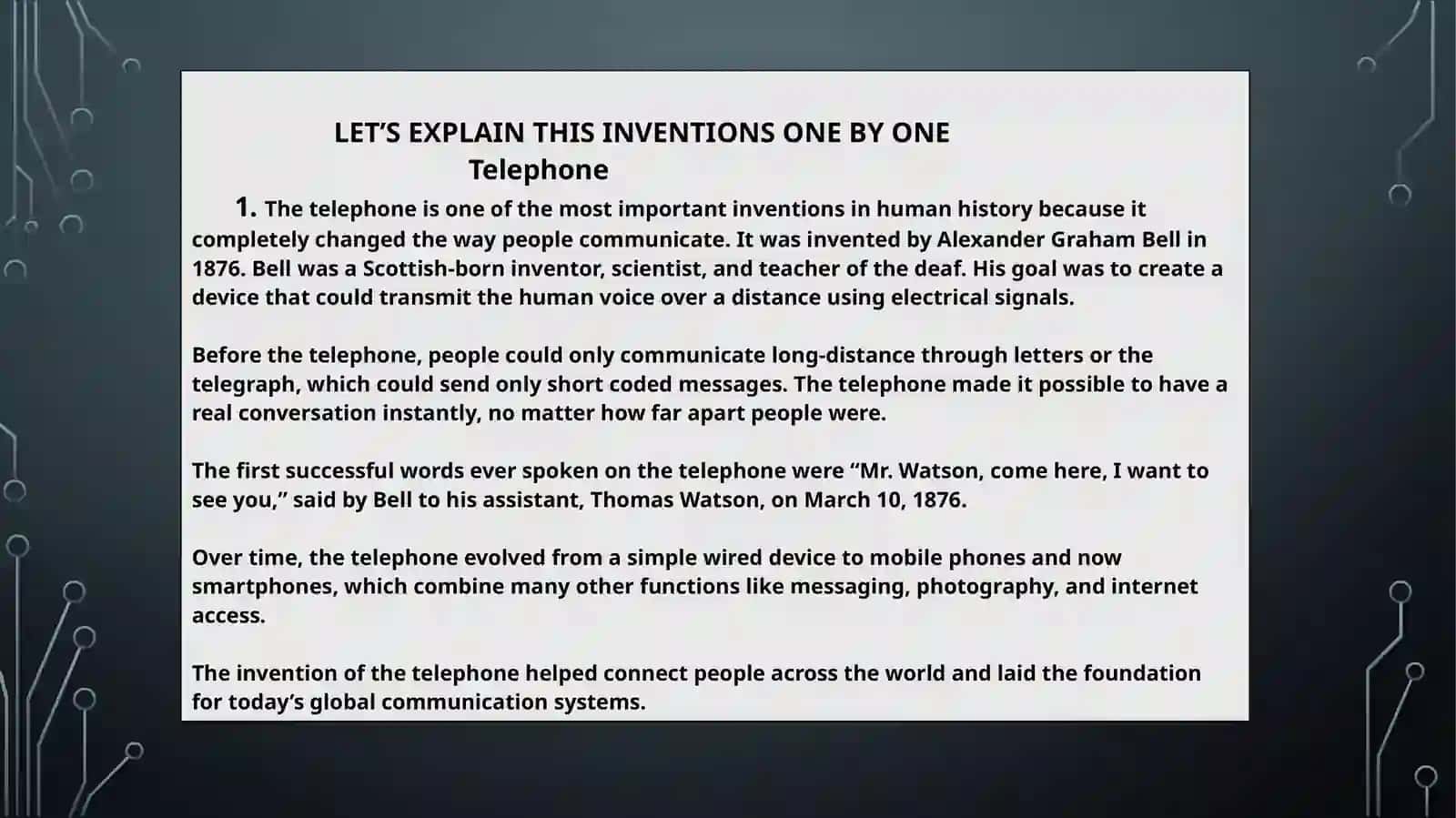 The most useful Inventions 4