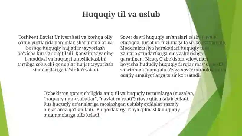O'zbekistonda huquq normasining yuridik texnikasi 4