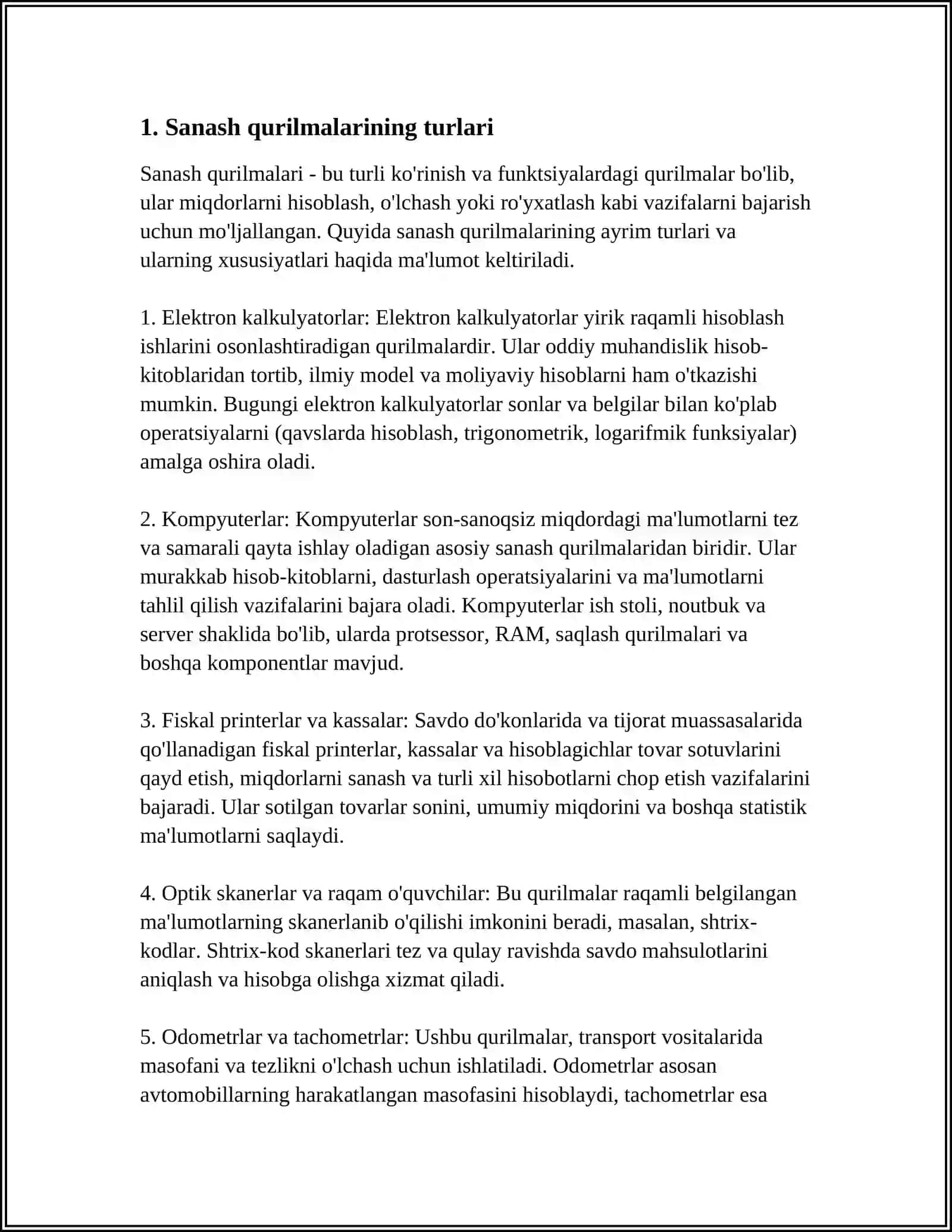 SANOQ QURILMALARINING TURLARI VA ISHLASH TOʻGʻRI VA TESKARI YOʻNALISHDA SANOVCHI,HAMDA REVERSIV SANOQ QURILMALAR 4