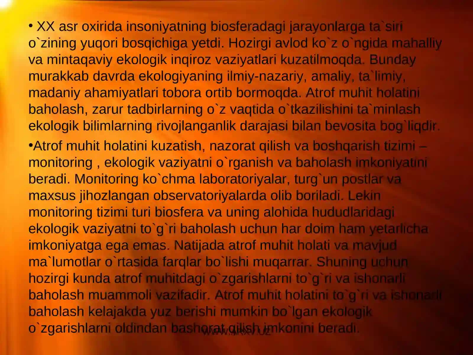 Tabiatni muhofaza qilish va undan foydalanishning ekologik, ijtimoiiy iqtisodiy va siyosiy jihatlari 4