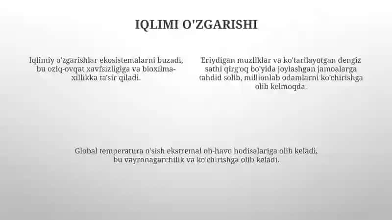 Insoniyatga xavf solayotgan taxdidlar 4
