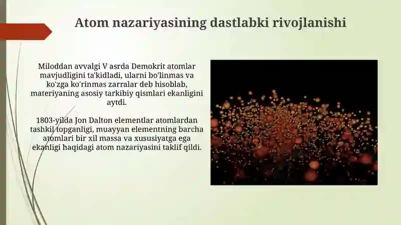Elementar zarralarchalarning paydobulishtarixi 4