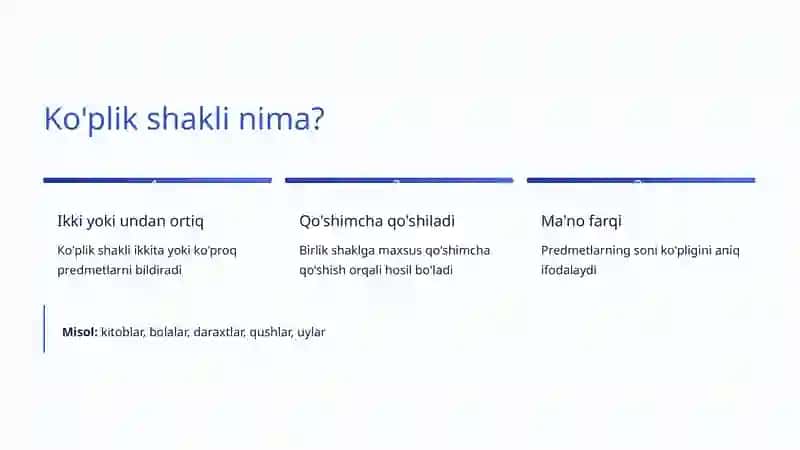 Otlarning birlik va koʻplik shakllari 4
