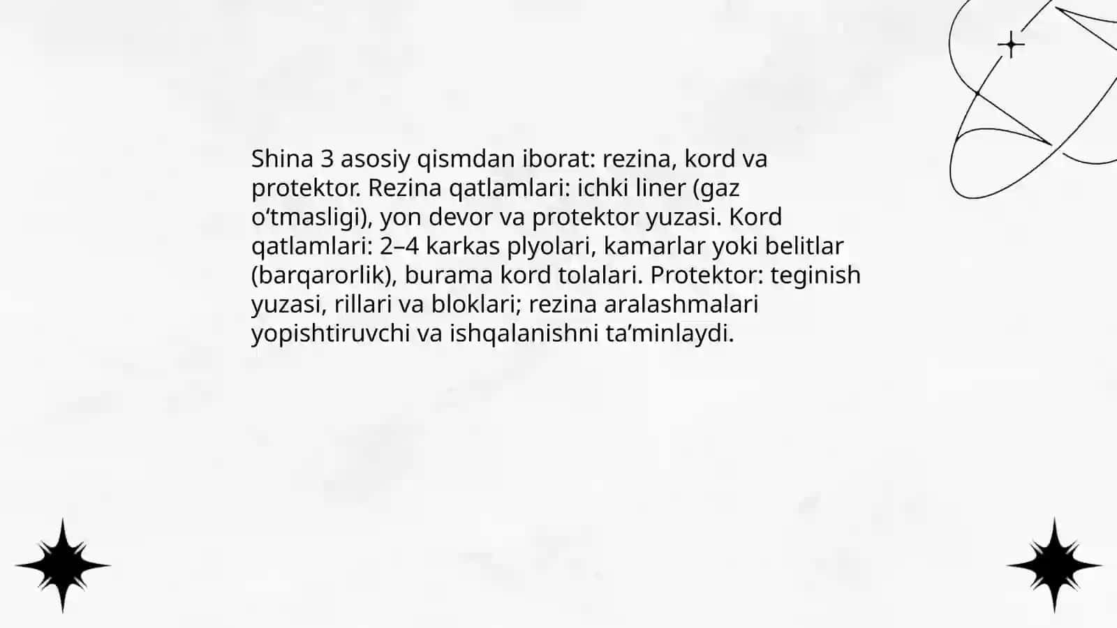 G‘ildrak va shinalar 4