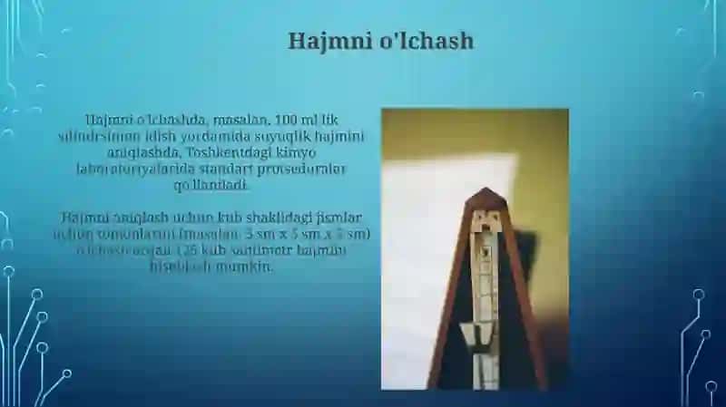 Nieliktirik fizik kattaliklarni oʻlchash 4