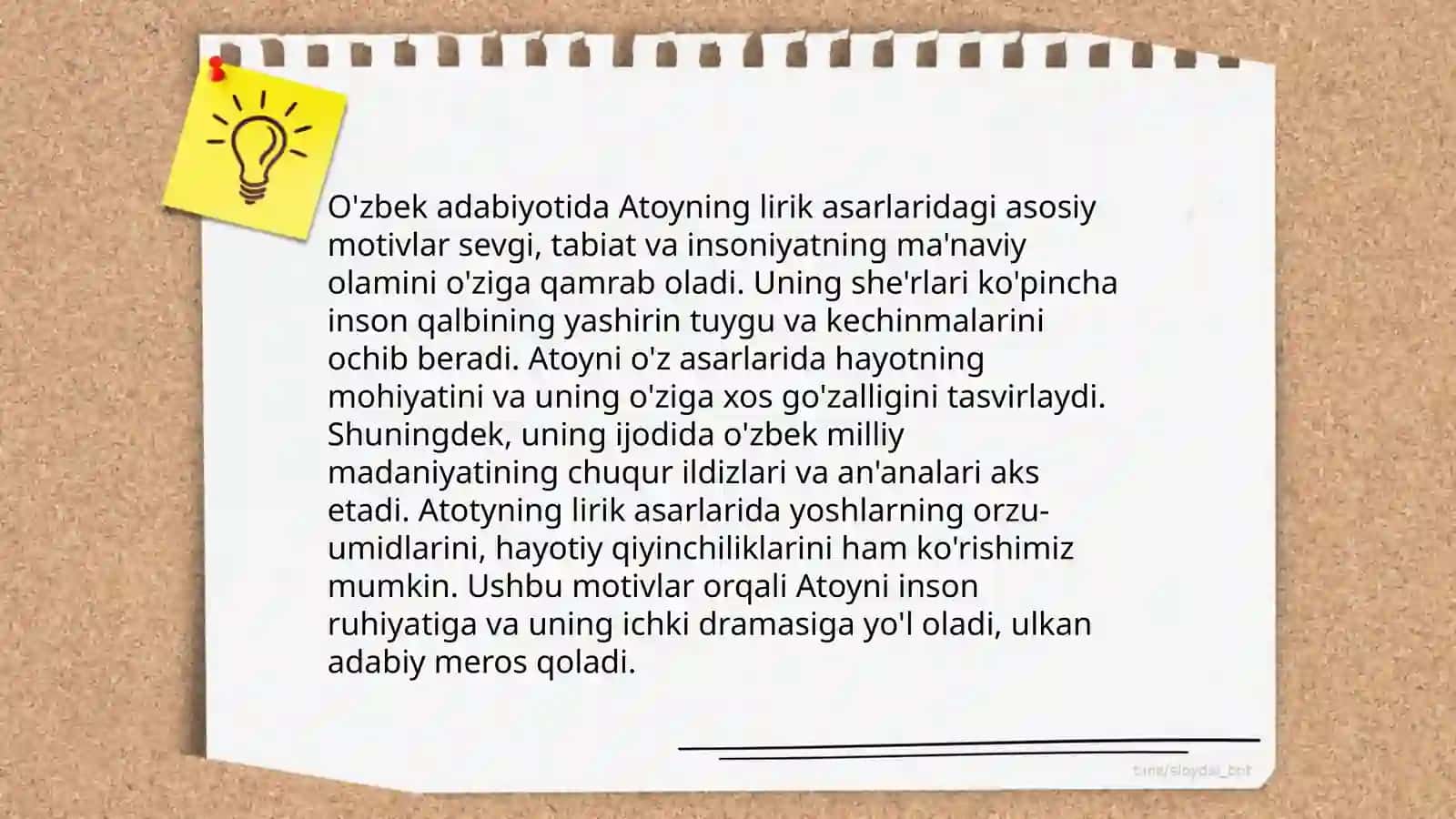 Atoyining lirik merosi 4