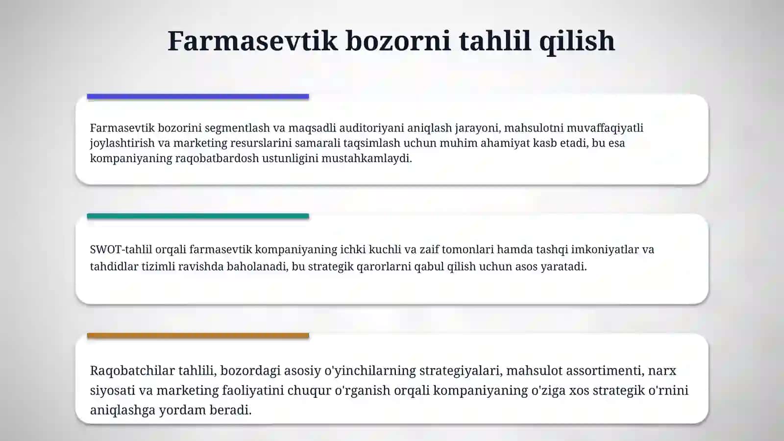 Farmasevtik korxonalarida marketing tizimini tashkil etish 4
