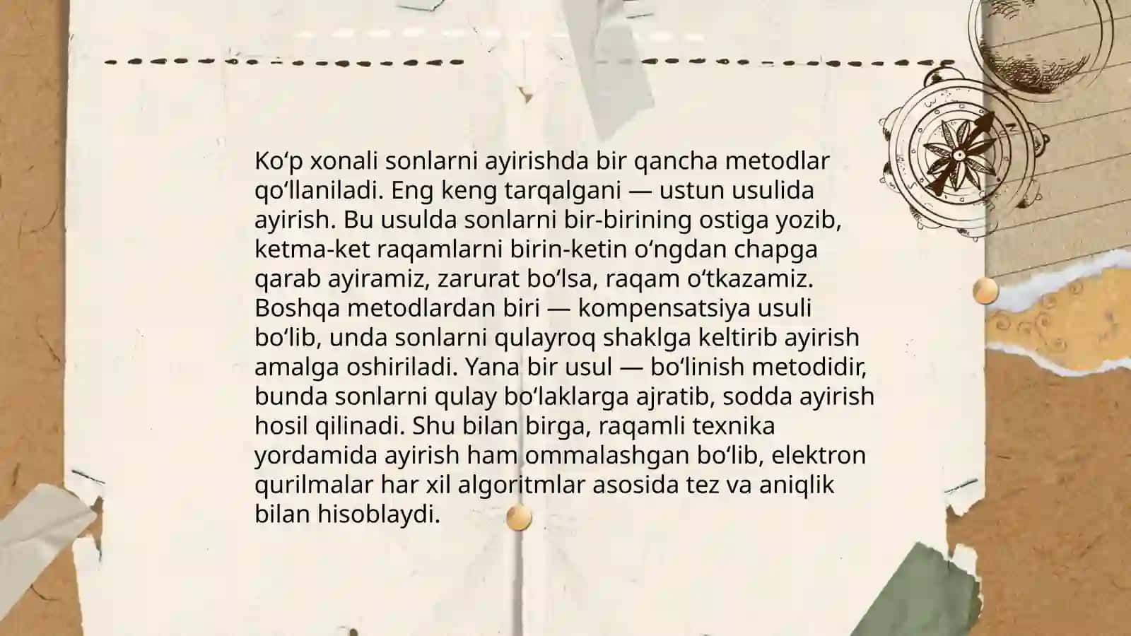 Ko'p xonali sonlar ichida masalalar yechish metodlaridan foydalanish 4