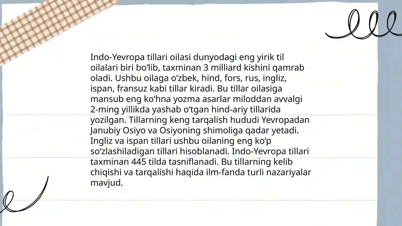Til oilalari 4