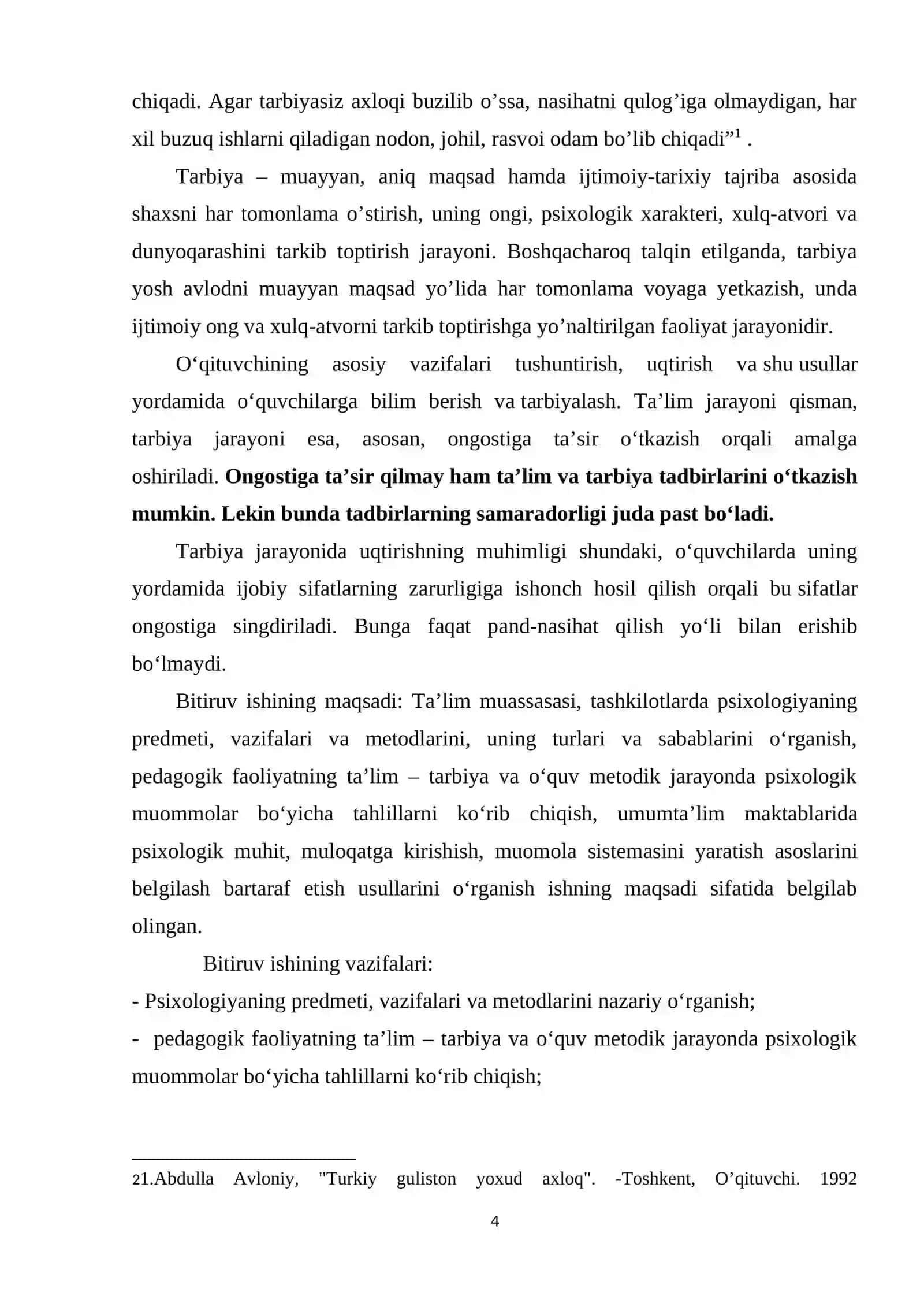 PSIXOLOGIYANING PREDMETI, VAZIFALARI VA METODLARI 4